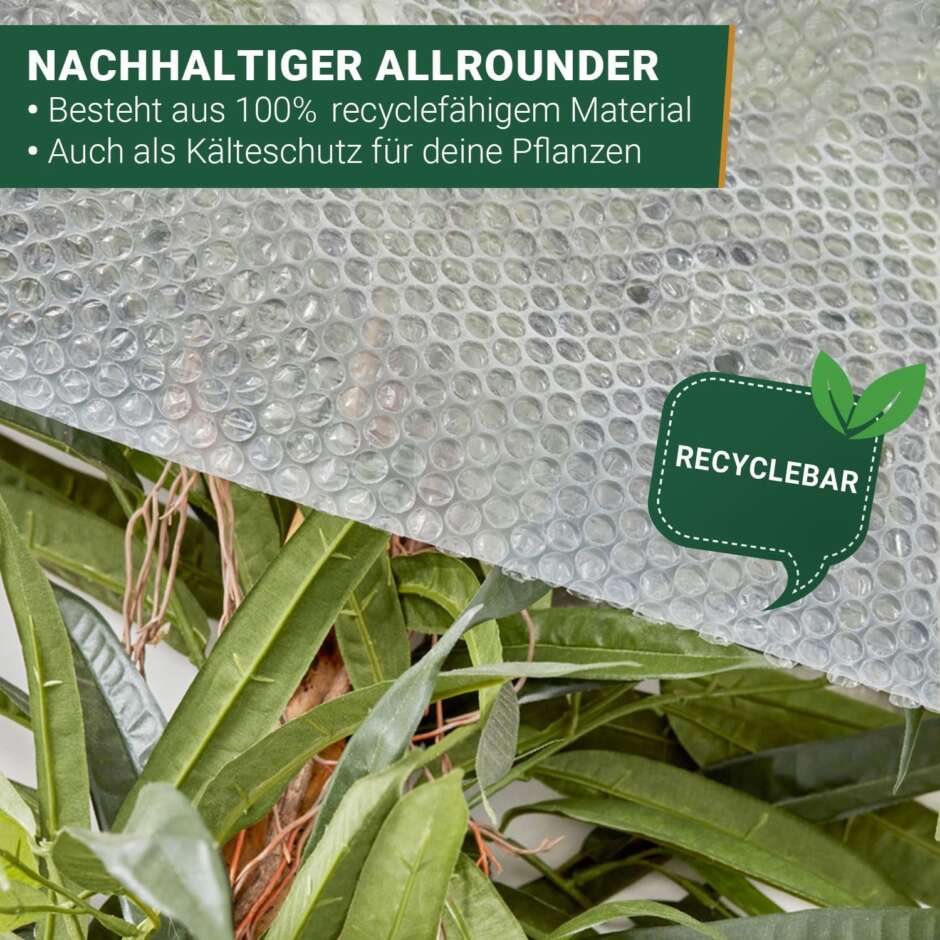 Luftpolsterfolie 0,5 x 50 m (Typ 60, Versandfolie, Polsterfolie zum Schutz von empfindlichen Gegenständen, recycelbar) – Bild 2